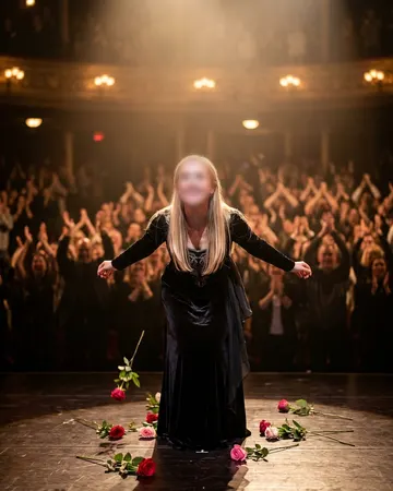 Taking a bow centre stage as a packed theatre leaps to its feet